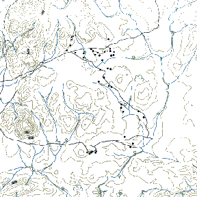 Topography for 3D-terrain model